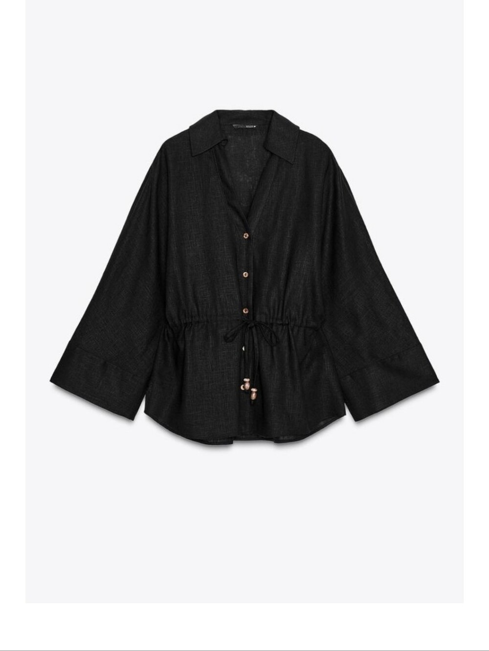 Like New Zara linen blend shirt